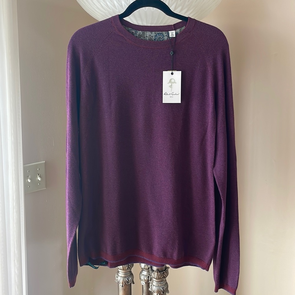 Robert Graham Wool Crewneck Sweater